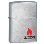 Zippo Logo with Flame-Herringbone Sweep 73811
