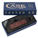 Case Longhouse Black Blade Dark Red Burlap Micarta CPM20-CV 10769