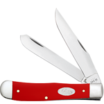 Case Red Synthetic Trapper with White SparXX Shield 56980 - Engravable