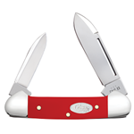 Case Red Synthetic Baby Butterbean with White SparXX Shield 56985 - Engravable