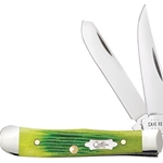 Case Lime Green Bone Tiny Trapper 61046 - Engravable