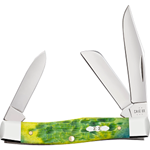 Case Green Apple Bone Medium Stockman 27862 - Engravable