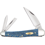 Case Blue Sycamore Wood Seahorse Whittler 63735 - Engravable