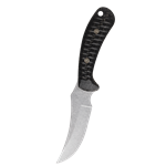 Ridgeback Hunter-Black Burlap Laminate w/Leather Sheath 30593-Engravable