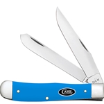 Case Light Blue Synthetic Handle Trapper 68900 - Engravable