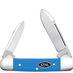 Case Light Blue Synthetic Handle Baby Butterean 68903 - Engravable