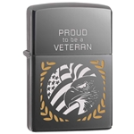 Zippo Proud to be a Veteran 48256