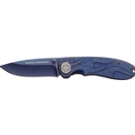Harley-Davidson&reg; tecX Knife Blue Stone Wash with Money-Pocket Clip 52121