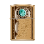 Zippo Indian With Turquoise 12788
