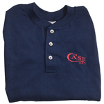 Case Long Sleve Henley T-Shirt-Navy Blue Med 52456