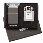 Zippo Black Ice and Pipe Insert Gift Set 29789