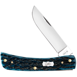 Pocket Worn Mediterranean Blue Bone Sodbuster Jr 51854 - Engravable